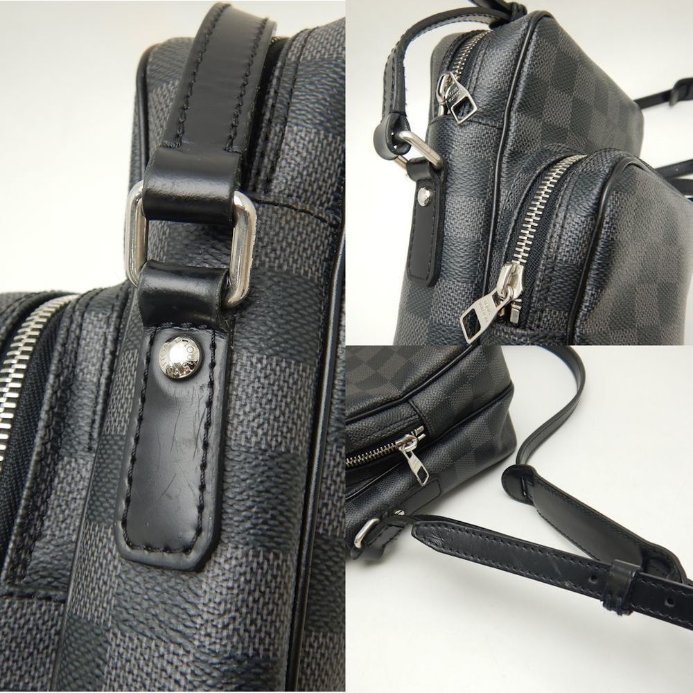 Louis Vuitton Damier Graphite Rem Shoulder Bag Black - Picture 8 of 8